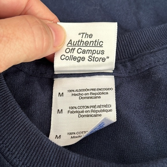 NWOT Campus Colors Auburn Navy Orange Unisex Short Sleeve Cotton Tee Shirt - M - Picture 6 of 6